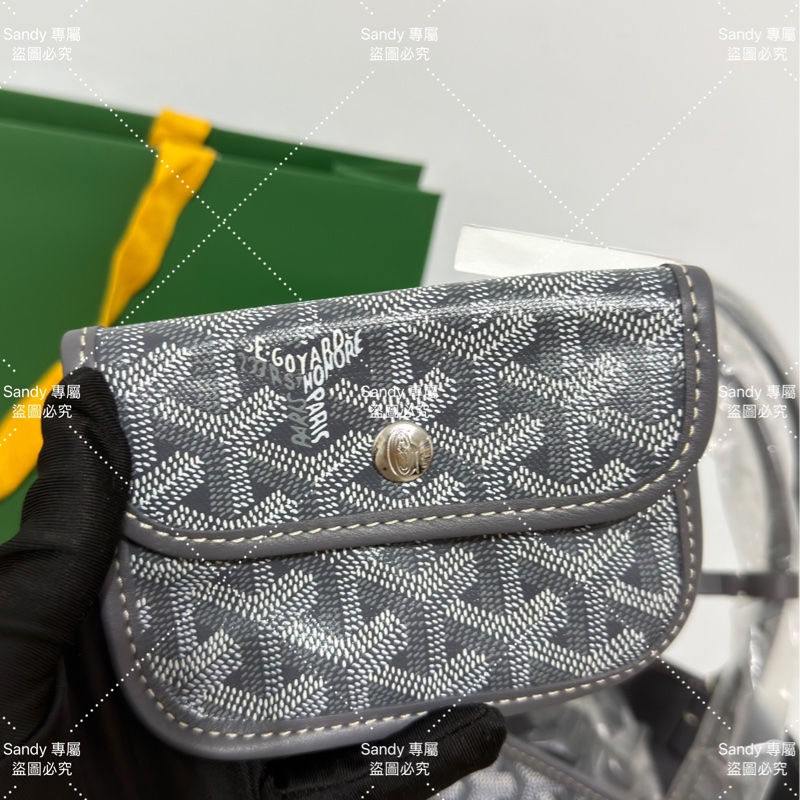 🩶Goyard mini tote 菜籃 灰色 全新全配🩶-34