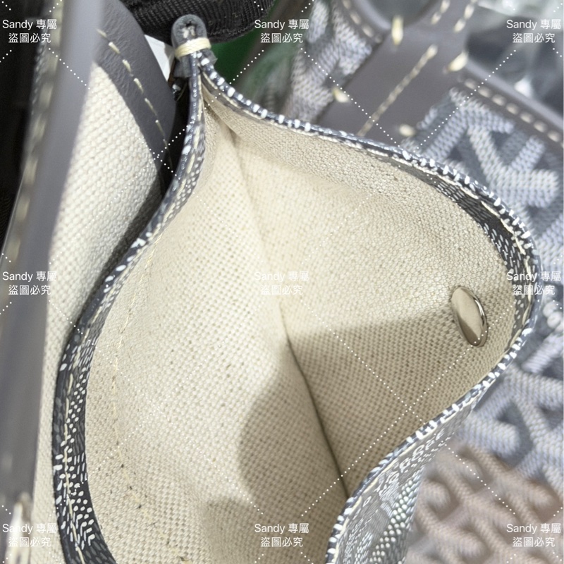 🩶Goyard mini tote 菜籃 灰色 全新全配🩶-44