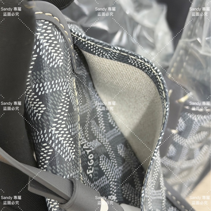 🩶Goyard mini tote 菜籃 灰色 全新全配🩶-45