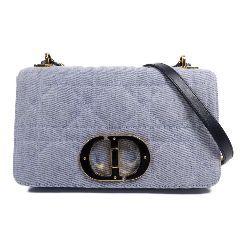 Dior 牛仔布Caro Bag Medium金扣肩背袋-0