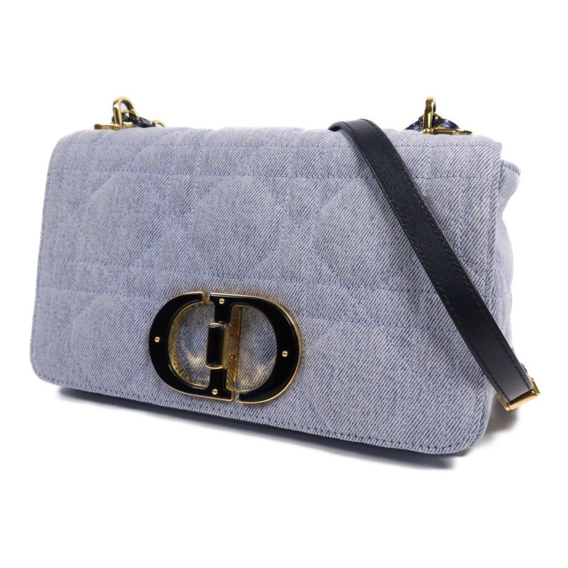 Dior 牛仔布Caro Bag Medium金扣肩背袋-2