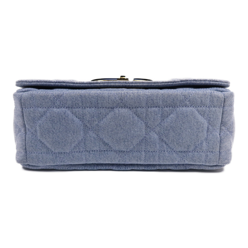 Dior 牛仔布Caro Bag Medium金扣肩背袋-3