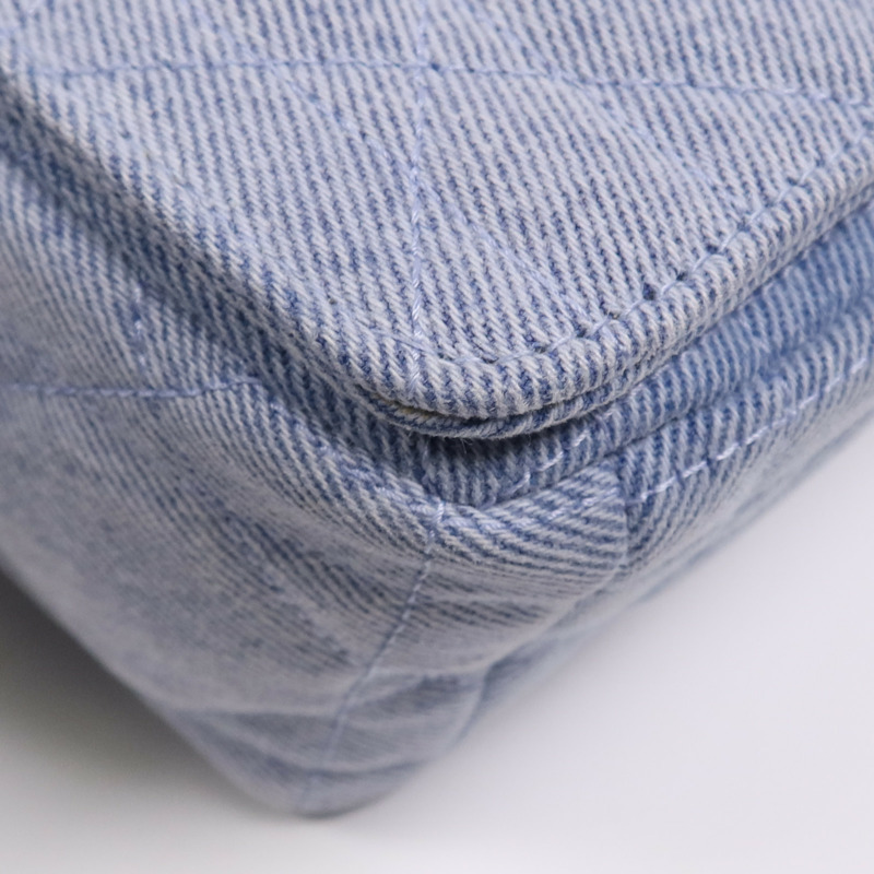 Dior 牛仔布Caro Bag Medium金扣肩背袋-5