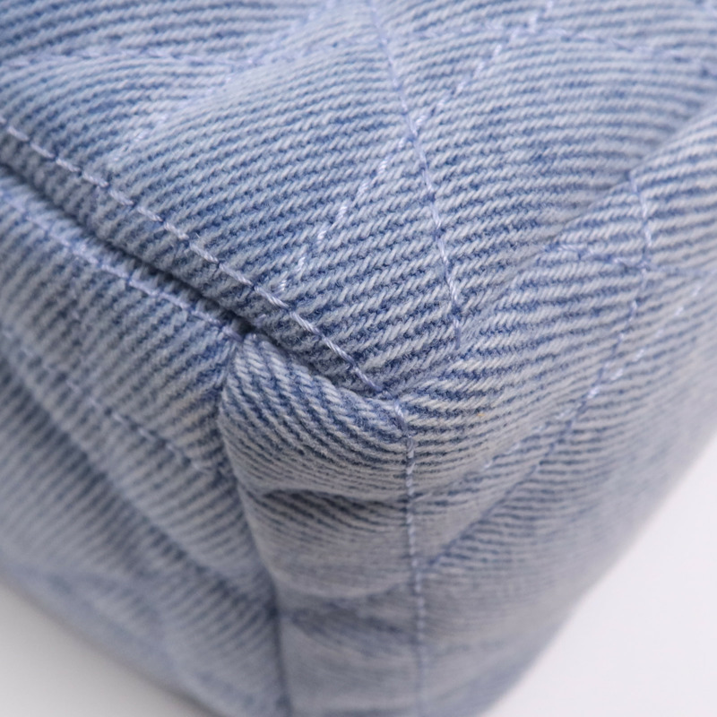 Dior 牛仔布Caro Bag Medium金扣肩背袋-6