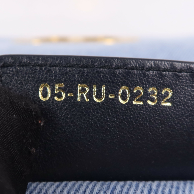 Dior 牛仔布Caro Bag Medium金扣肩背袋-14