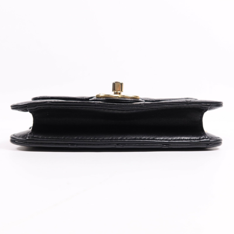 CHANEL 牛皮皮革Chain Shoulder Bag金扣鏈帶肩背袋-3