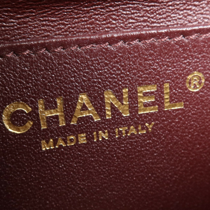 CHANEL 牛皮皮革Chain Shoulder Bag金扣鏈帶肩背袋-5