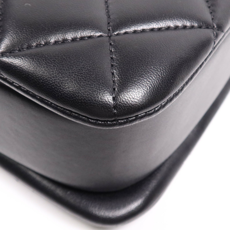 CHANEL 羊皮皮革Trendy cc銀扣鏈帶肩背袋-12