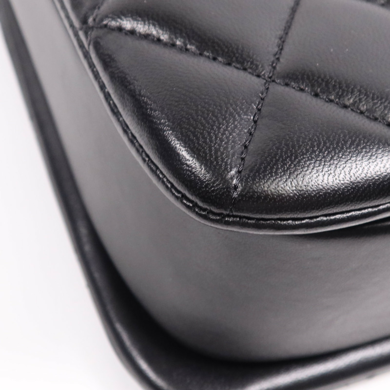 CHANEL 羊皮皮革Trendy cc銀扣鏈帶肩背袋-13