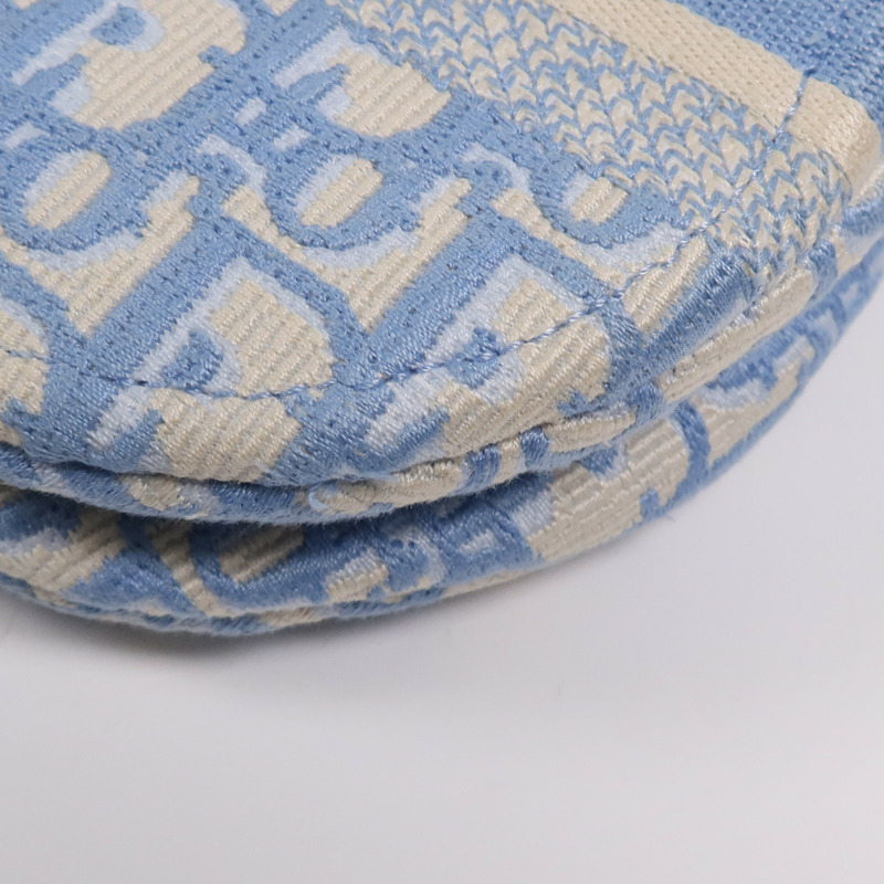 Dior 帆布Saddle金扣手挽袋-6