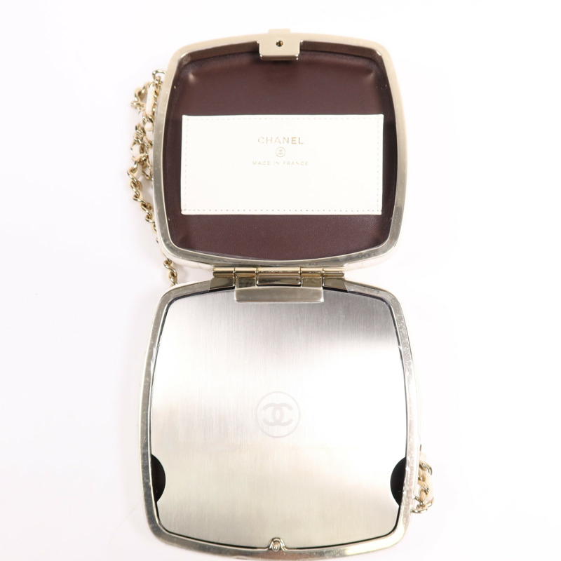 CHANEL 牛皮皮革Chain Shoulder Bag金扣鏈帶肩背袋-3