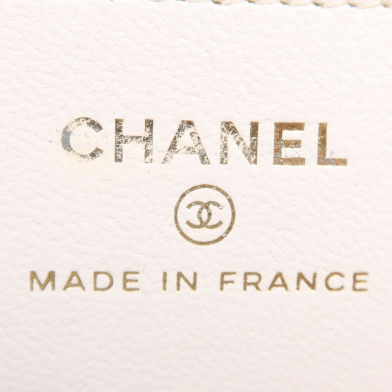 CHANEL 牛皮皮革Chain Shoulder Bag金扣鏈帶肩背袋-12