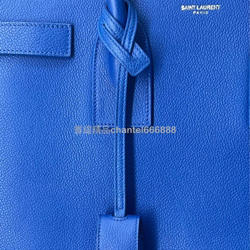 💗香緹國際精品💗 YSL 聖羅蘭 風琴公事包 寶藍色-5