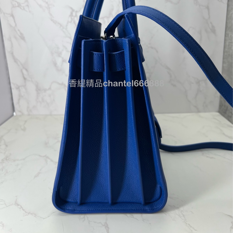 💗香緹國際精品💗 YSL 聖羅蘭 風琴公事包 寶藍色-7