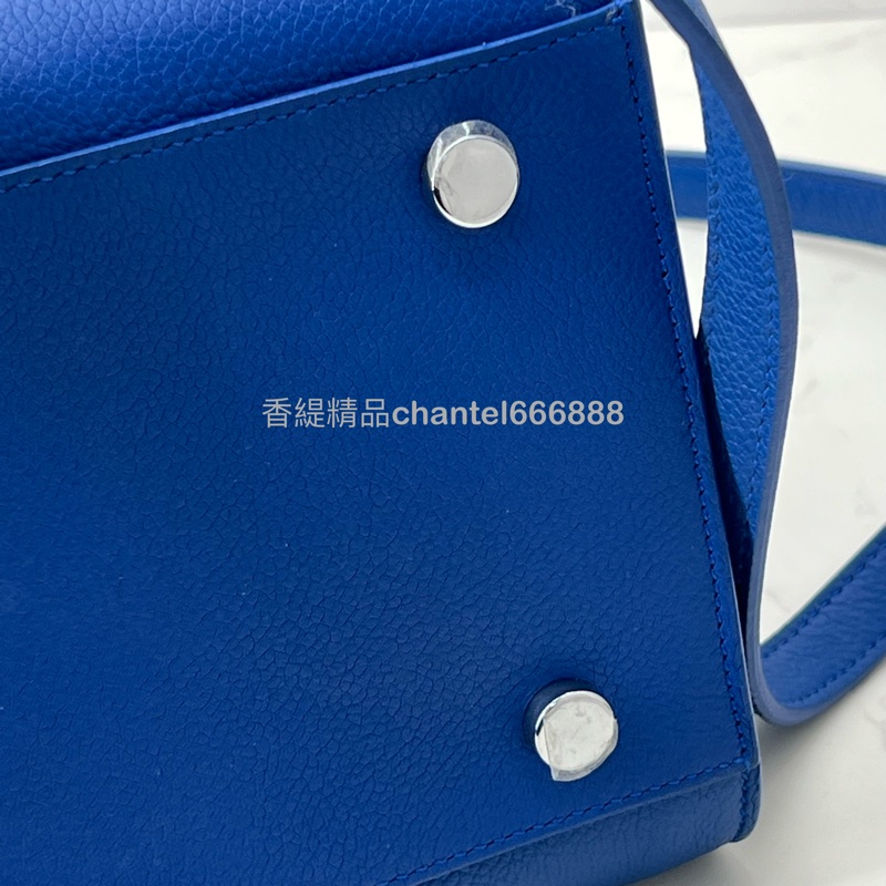 💗香緹國際精品💗 YSL 聖羅蘭 風琴公事包 寶藍色-10