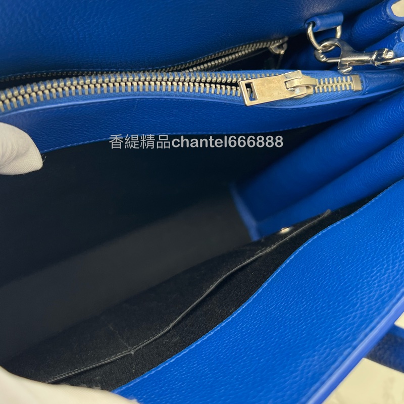 💗香緹國際精品💗 YSL 聖羅蘭 風琴公事包 寶藍色-13