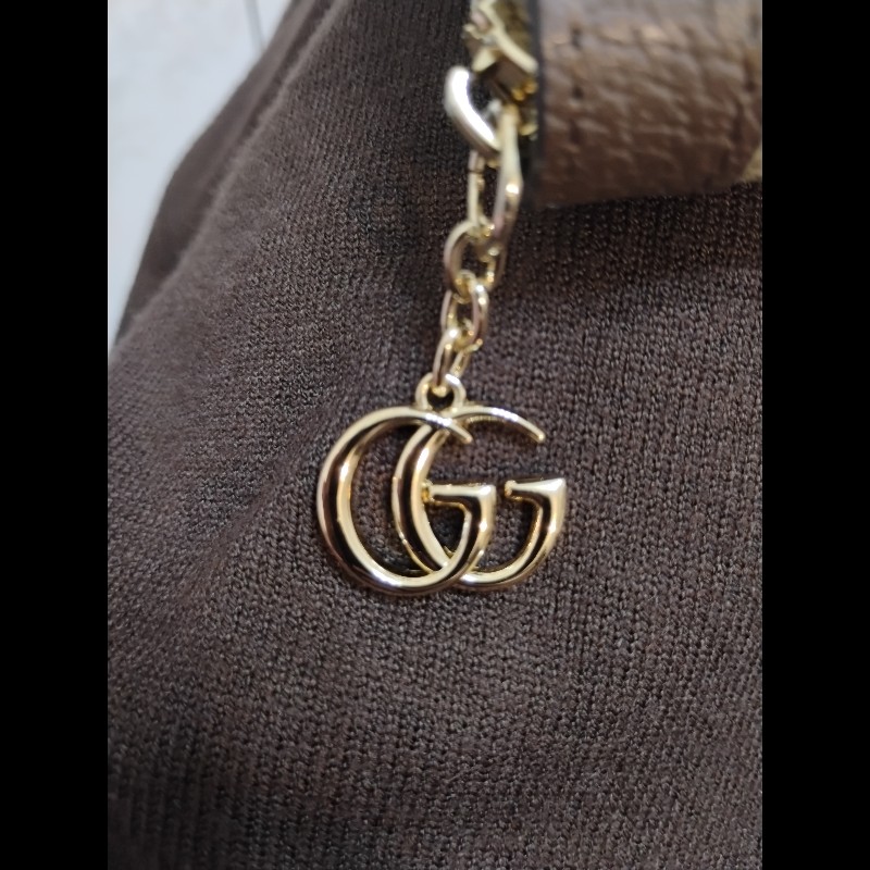 Gucci pvc牛皮 Ophidia 拉鏈12卡長夾 近新品-14