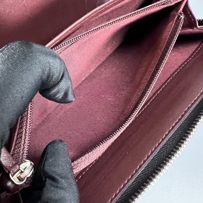 CHANEL 菱格紋ㄇ拉萬用夾 黑 15開-7