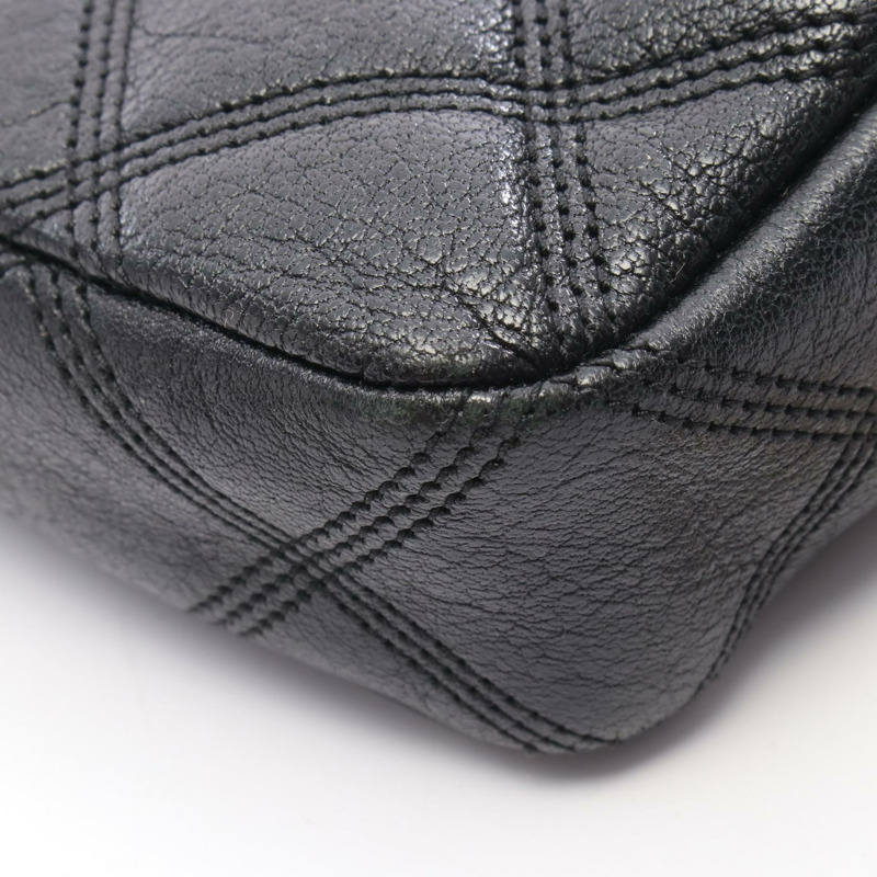 SAINT LAURENT PARIS BECKY 鏈條斜背包 608941 黑色皮革 二手-7