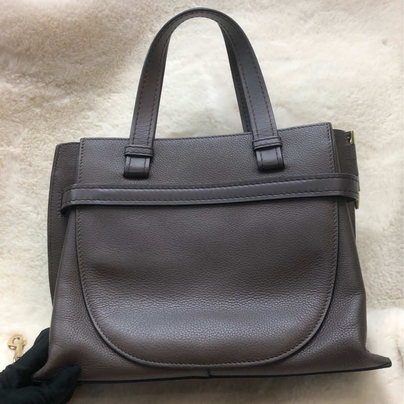 LOEWE Gate Top Handle 啡灰色XB718-1