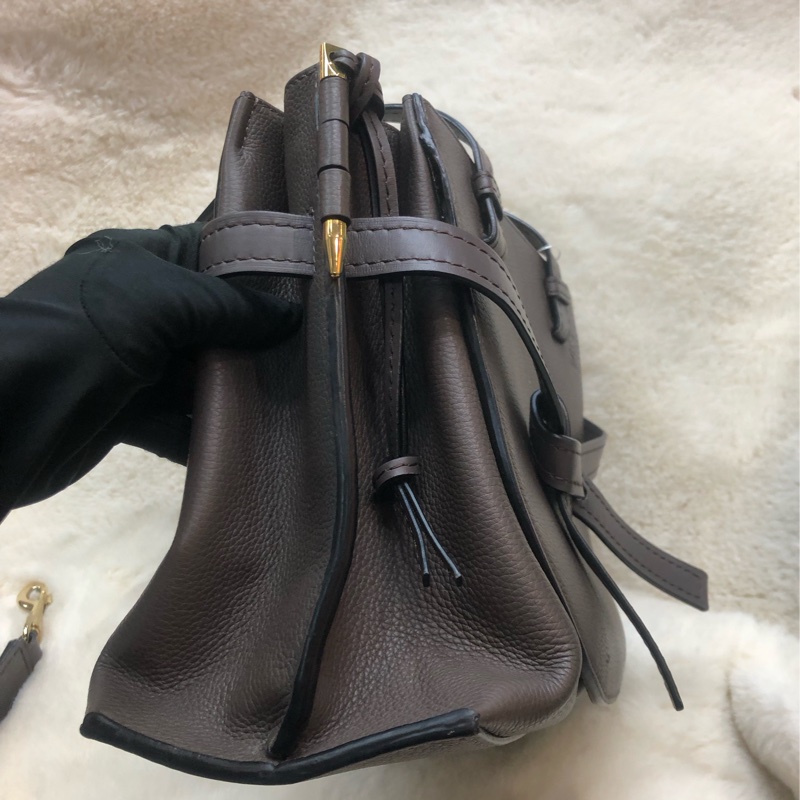 LOEWE Gate Top Handle 啡灰色XB718-3