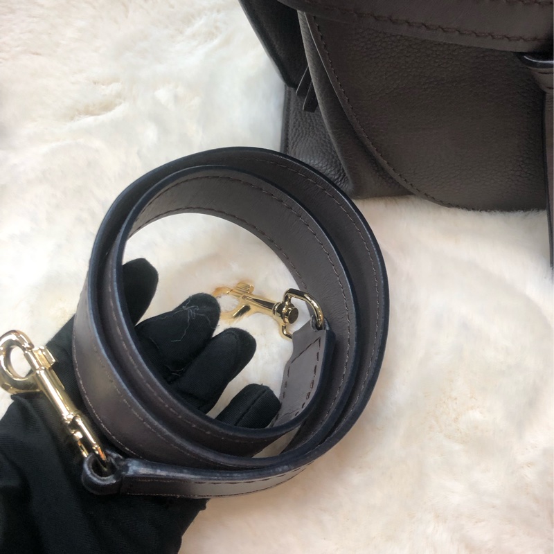 LOEWE Gate Top Handle 啡灰色XB718-13