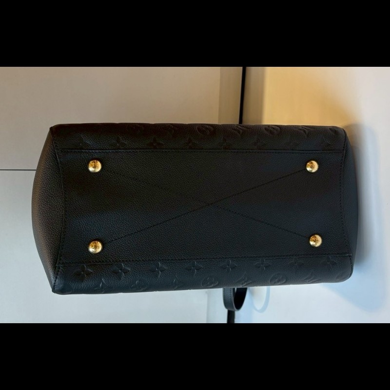 LV 黑皮壓紋兩用大包 蒙恬包-13