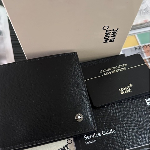 Montblanc萬寶龍4810系列黑色皮夾
