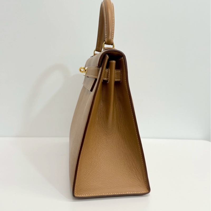 Hermes Kelly28 金棕金 外縫-2