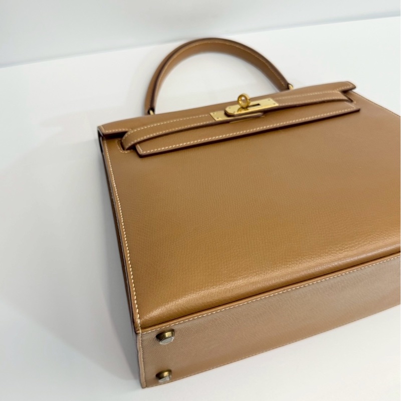 Hermes Kelly28 金棕金 外縫-10