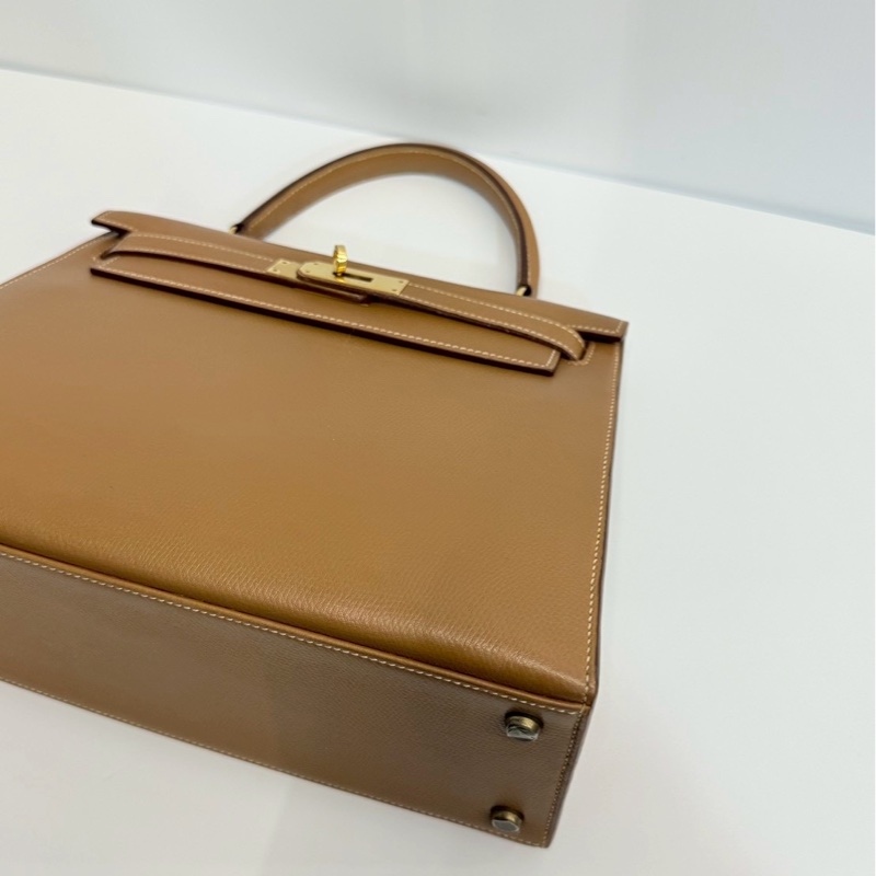 Hermes Kelly28 金棕金 外縫-11