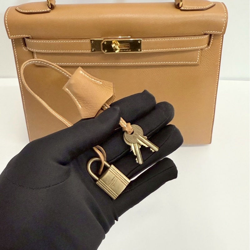 Hermes Kelly28 金棕金 外縫-22