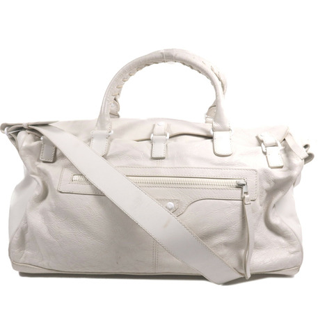 BALENCIAGA 羊皮皮革Squash 2way Duffel Bag手挽肩背兩用袋