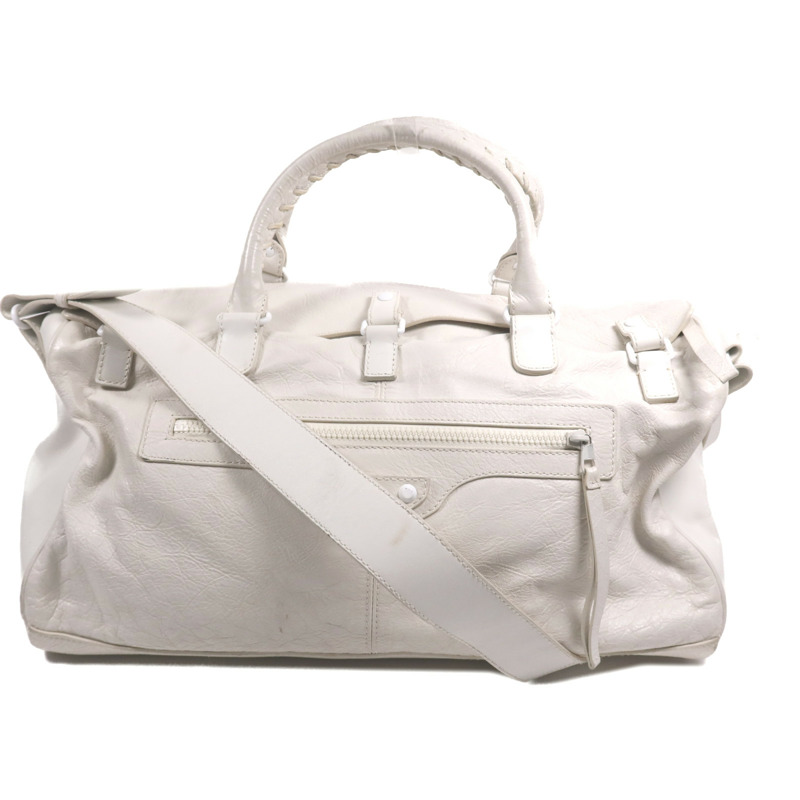 BALENCIAGA 羊皮皮革Squash 2way Duffel Bag手挽肩背兩用袋-0