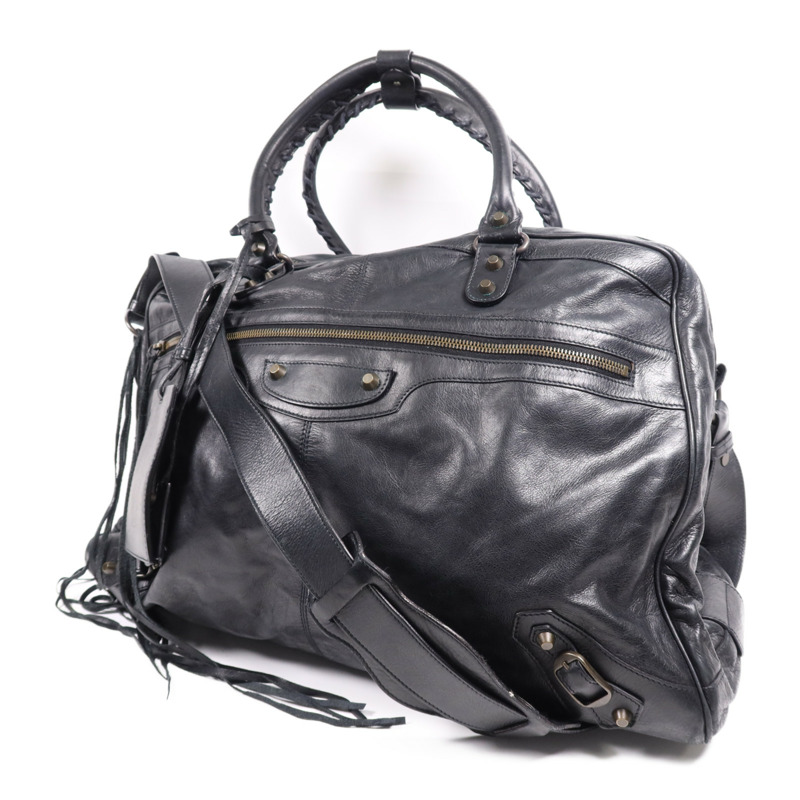 BALENCIAGA 牛皮皮革City Bag金扣手挽袋-2