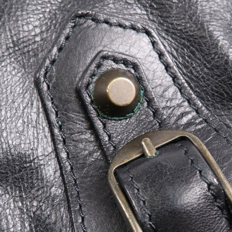 BALENCIAGA 牛皮皮革City Bag金扣手挽袋-8