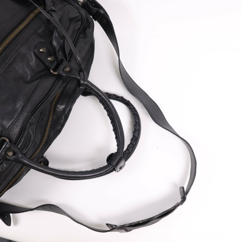 BALENCIAGA 牛皮皮革City Bag金扣手挽袋-10