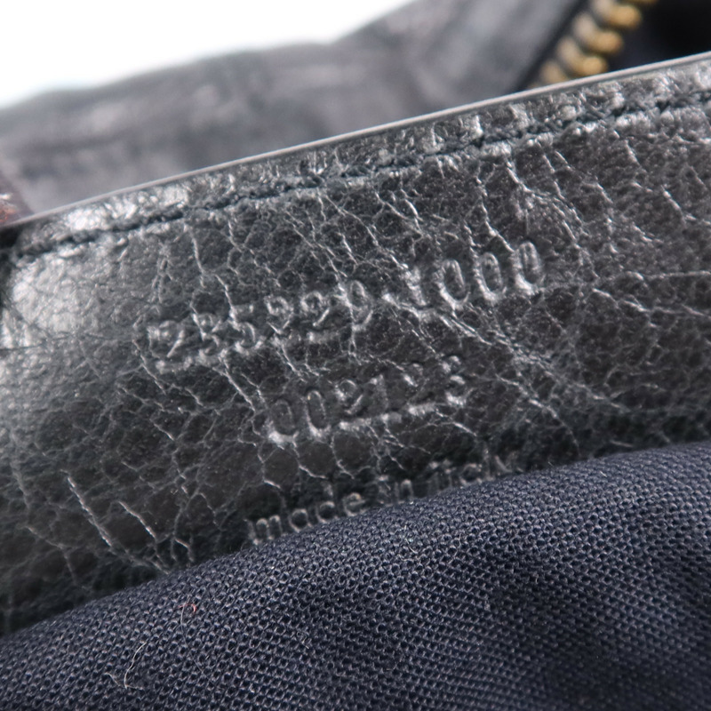 BALENCIAGA 牛皮皮革City Bag金扣手挽袋-13