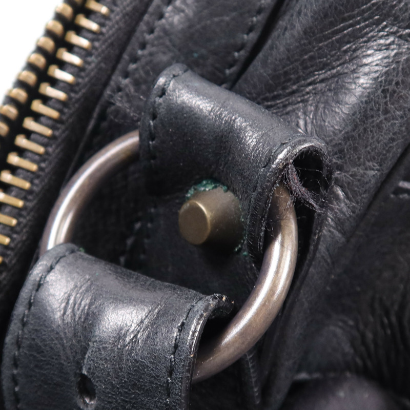 BALENCIAGA 牛皮皮革City Bag金扣手挽袋-14