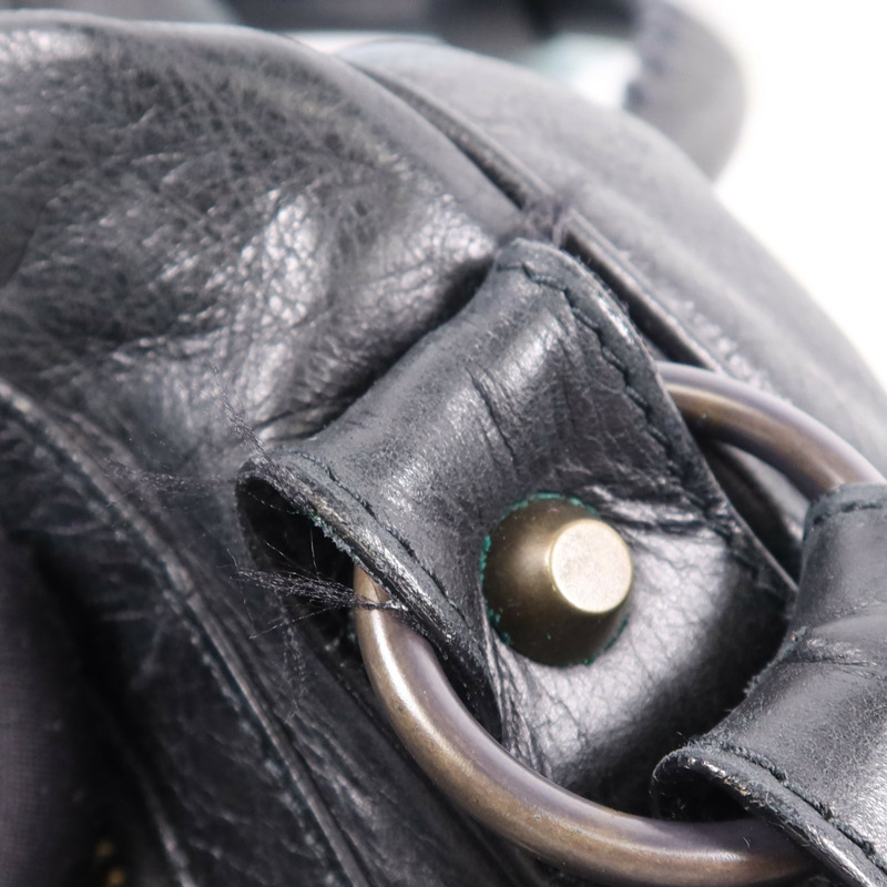 BALENCIAGA 牛皮皮革City Bag金扣手挽袋-15