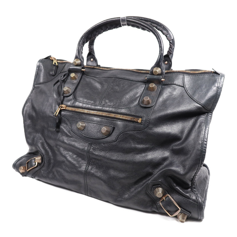 BALENCIAGA 牛皮皮革Giant Weekender Bag金扣手挽袋-2