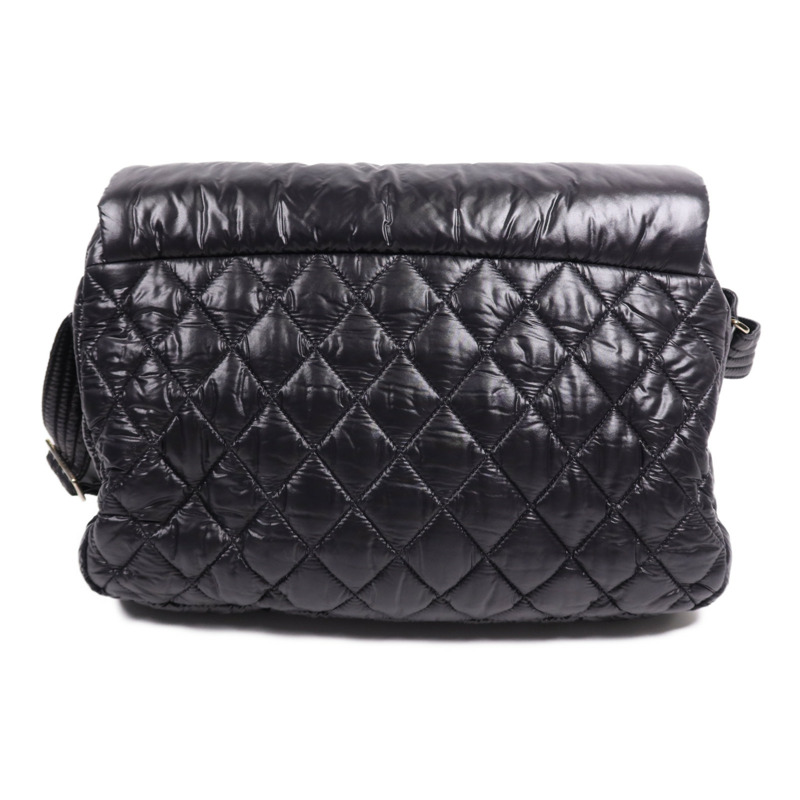 CHANEL 尼龍Coco Cocoon Messenger銀扣肩背袋-1