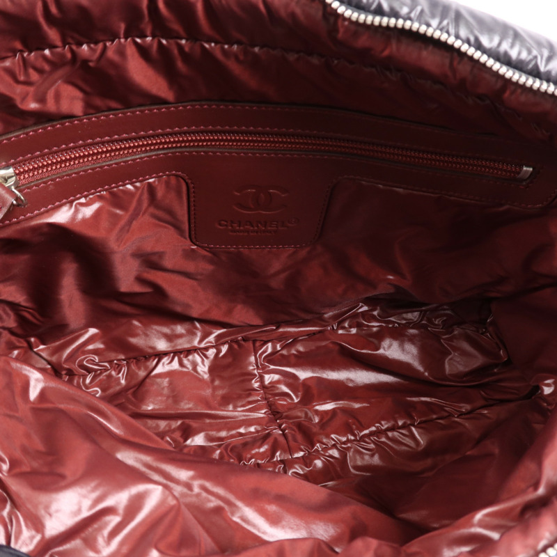 CHANEL 尼龍Coco Cocoon Messenger銀扣肩背袋-4