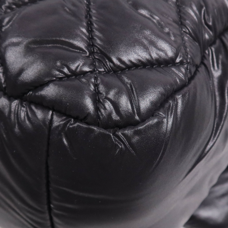 CHANEL 尼龍Coco Cocoon Messenger銀扣肩背袋-11