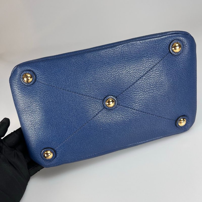 MIUMIU 藍皮革兩用包-4