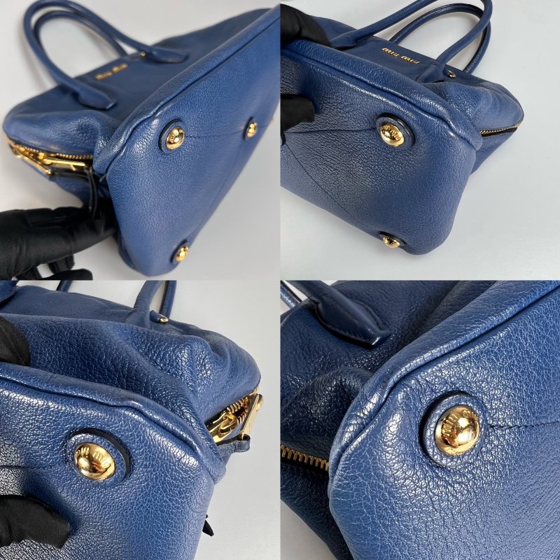 MIUMIU 藍皮革兩用包-11