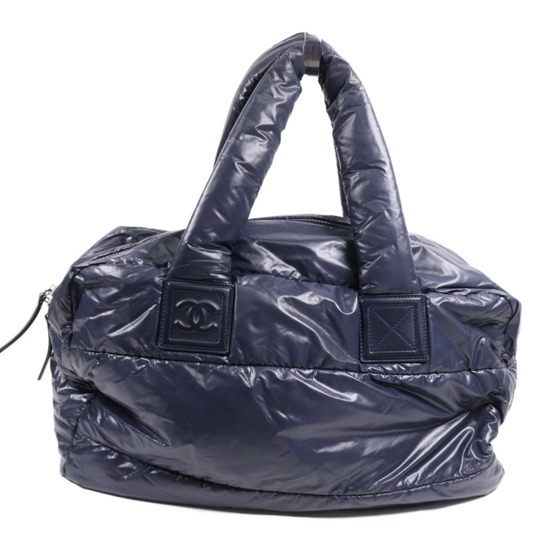 CHANEL 尼龍Coco Cocoon Hand Bag銀扣手挽袋-1