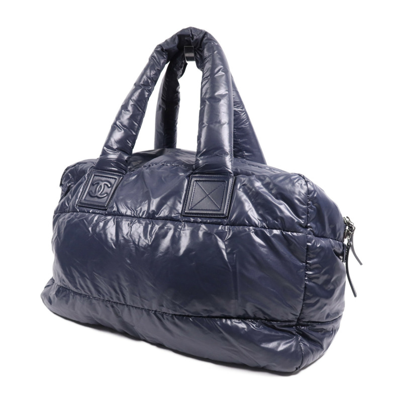 CHANEL 尼龍Coco Cocoon Hand Bag銀扣手挽袋-2