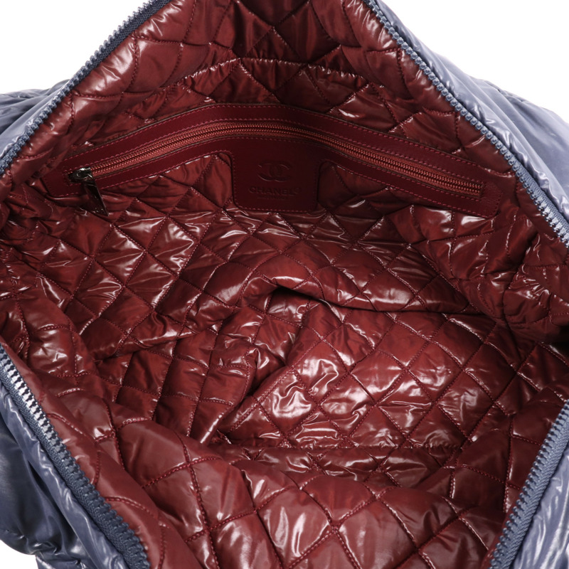 CHANEL 尼龍Coco Cocoon Hand Bag銀扣手挽袋-10