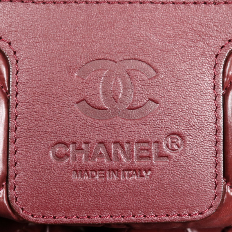 CHANEL 尼龍Coco Cocoon Hand Bag銀扣手挽袋-11